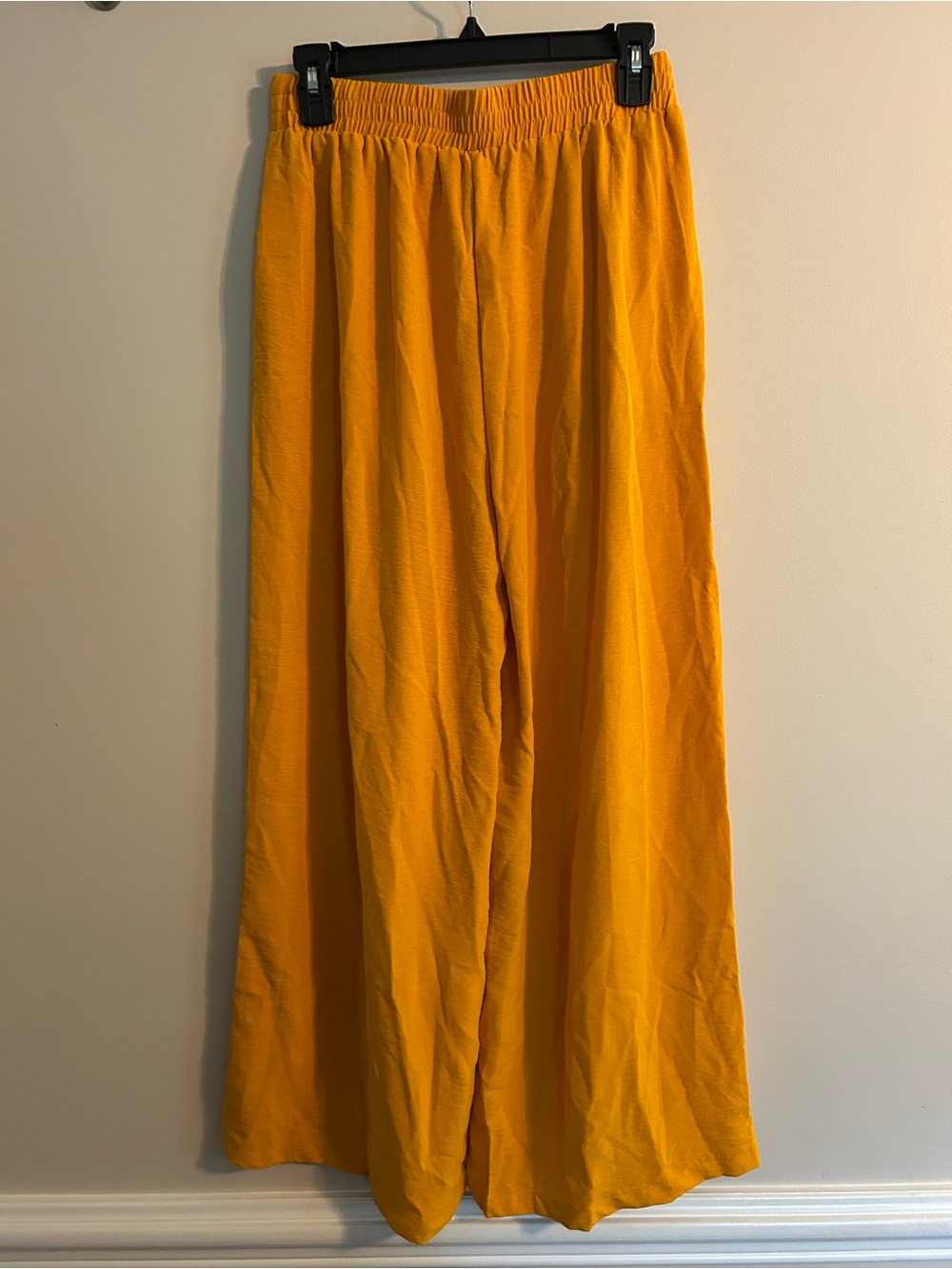 NWT Wide Leg Drawstring Pants - Mustard Yellow - Picture 5 of 5